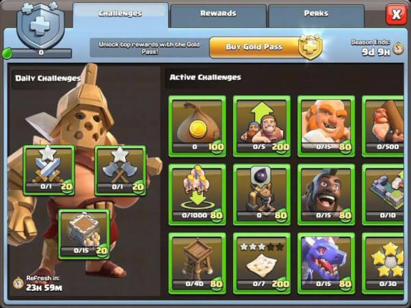 Daily Changes Clash of Clans